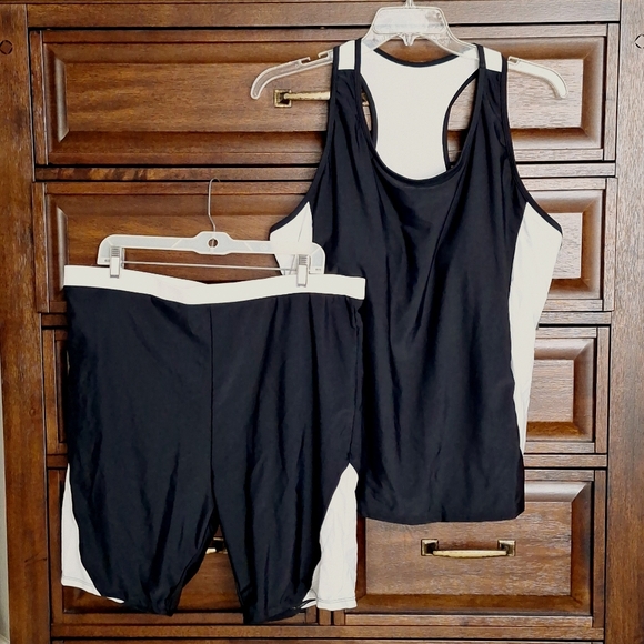 NWT Dacia Plus Size Tankini Swimsuit 2 Piece Boy Short Bathing Suit 22 - Picture 4 of 5